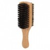 Brosse à Cheveux Dure et Douce, Brosse à Barbe pour Homme, Brosse à Barbe Double Face, Brosse à Poils Dimitation avec Manche