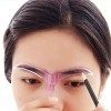 Pochoir à sourcils pour débutant, réutilisable pour sourcils DIY pour 3 minutes de maquillage violet 