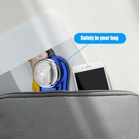 Rasoir électrique portatif,Rasoir électrique de voyage rechargeable | Mini rasoir Portable sans fil de Type C, charge rapide,
