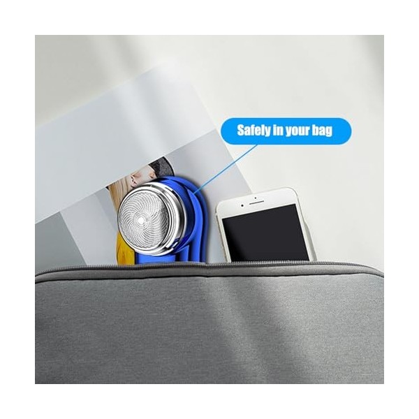 Rasoir électrique portatif,Rasoir électrique de voyage rechargeable | Mini rasoir Portable sans fil de Type C, charge rapide,