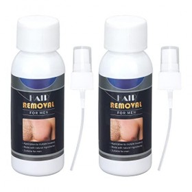 2 Pièces Spray Inhibiteur de Cheveux pour Hommes Indolore Corps épilation Spray Inhibiteur de Cheveux pour Jambes Bras Aissel