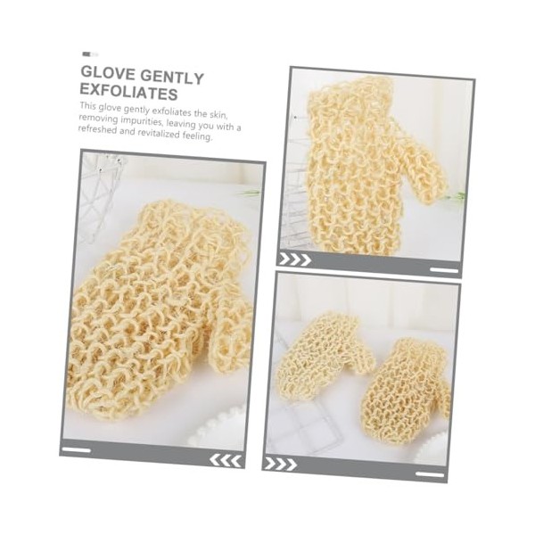 minkissy Gants exfoliants pour la douche, gants exfoliants, gants de massage de douche, gants exfoliants pour douche, gants d