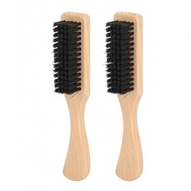 Poils Durables, Coiffure Lisse, Poignée Ergonomique – Brosse à Barbe pour Homme avec Poils de Sanglier Imitation, Légère, Por