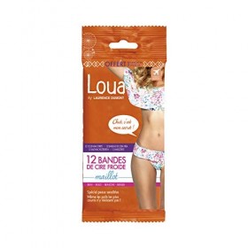 Loua 12 Bandes de Cire Froide Maillot - Lot de 2