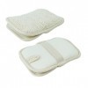 Vivezen - Lot de 2 gants exfoliants rectangles en fibres de bambou 16 x 12 cm avec poignée de maintien