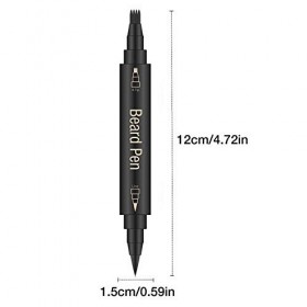 Remplissage Barbe - Stylo Remplissage Barbe avec Barbe, Stylo À Barbe Résistant À leau pour Homme, Fournitures Soin Barbe po
