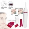 Épilateur 5 en 1 pour femme - Rasoir multifonction pour le corps et le visage - Rasoir électrique portable étanche pour femme