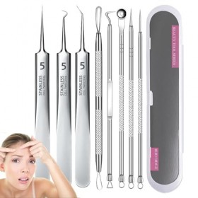 Outil dextraction de boutons,8 outils robustes pour boutons-pression pour - Pince à épiler incurvée pour enlever les, extrac