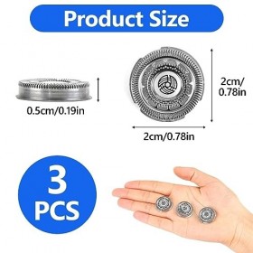 Zuroki Tête de rasage de rechange compatible avec les rasoirs électriques SH90 S7000 S8000 S9000,3 pièces de rechange tête de