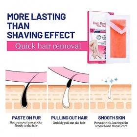 Bandes de Cire pour le Visage, Bandes de Cire Douces pour le Visage, les Aisselles, les Jambes, la Zone du Bikini, Bandes de 