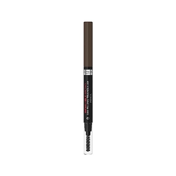 LOréal Paris - Crayon Sourcils à Pointe Triangulaire - Waterproof & Longue Tenue - Résultat Naturel - Infaillible 24H Brow -