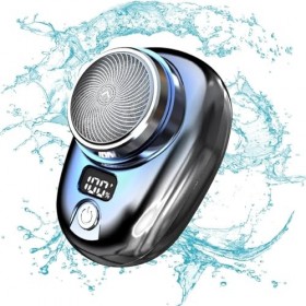 Rasoir électrique de voyage,Mini rasoir électrique rechargeable avec affichage du niveau de batterie | Machine à raser pour h