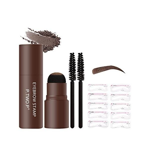 Eyebrow Stamp,Ensemble de Pochoir Sourcils,Eyebrow Stamp Kit,Tampon Sourcils,Tampon Sourcils Waterproof,Kit Tampon Sourcil,av