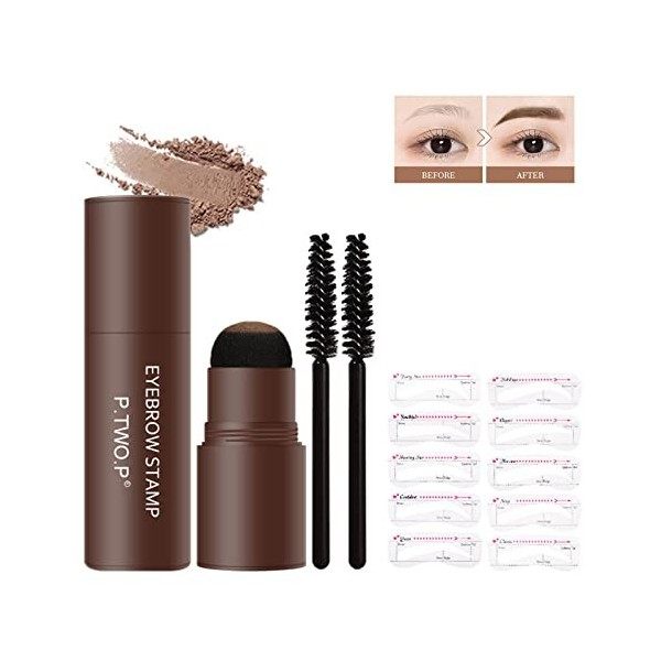 Eyebrow Stamp,Ensemble de Pochoir Sourcils,Eyebrow Stamp Kit,Tampon Sourcils,Tampon Sourcils Waterproof,Kit Tampon Sourcil,av