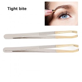 Pince à épiler à Sourcils en Acier Inoxydable, 2 Pinces à épiler à Sourcils pour Femmes Outils de Beauté Quotidiens pour les 