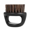 Milisten Mini Brosse à Barbe pour Homme Manche en Bois Rond pour Huile de Barbe Et Poils de Baume Rasage Styling Outil de Toi