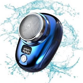 Rasoir électrique de poche,Mini rasoir électrique avec affichage du niveau de batterie - Machine à raser pour raser le visage