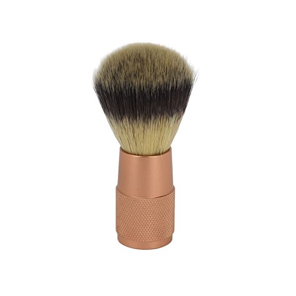 Blaireau de Rasage Synthétique, Blaireau à Barbe, Blaireau, Brosse à Barbe Portable avec Poils Doux, élimine les Dépôts en Al