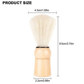 Blaireau de Rasage Brosse de Rasage Barbe Nettoyage Rasoir Brosse pour Hommes Couleur en Bois