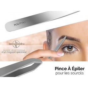 Pince à épiler professionnelle en acier inoxydable 9 cm - 2 mm