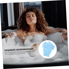POPETPOP 2 Paires Spa Exfoliant Corps Gommage Gant Peau Morte Dissolvant Gant Bain Douche Gants Bain Gant Épurateur Coton Bla