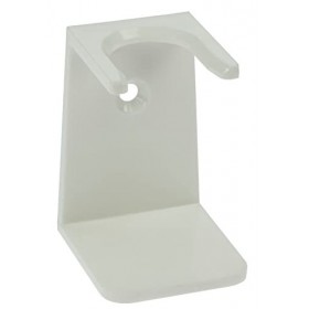 Porte-blaireau plastique blanc Hauteur 7,5 cm