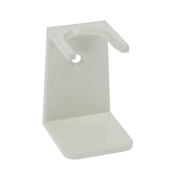 Porte-blaireau plastique blanc Hauteur 7,5 cm