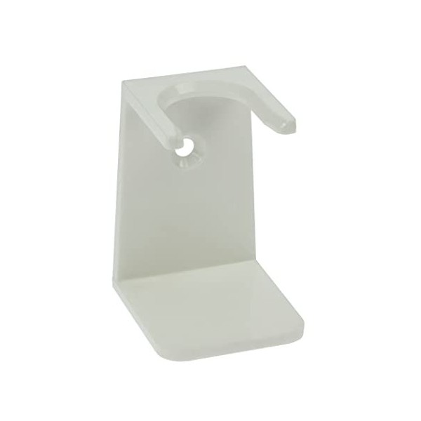 Porte-blaireau plastique blanc Hauteur 7,5 cm