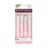 Brushworks HD 4 Piece Combination Tweezer Set Lot de pinces à épiler combinées White