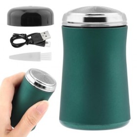 Mini rasoir électrique portable pour homme - Rechargeable par USB - Rasoir électrique ABS - Rasoir électrique pour le visage 