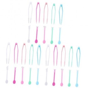 NIYANGLE Pincettes À Lentilles 15 Ensembles De Pinces À Épiler Pince À Ventouse Petit DAspiration Pincettes À Lentilles Pinc