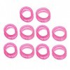 B Baosity 10pcs Anneau Ciseaux Coiffure en Silicone - Rose