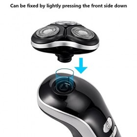 Graootoly Lame de rasage flottante de rechange pour barbe 3 lames de rechange en acier inoxydable étanche