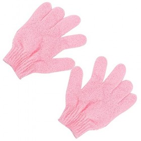 FRCOLOR 2 gants dexfoliation coréen Gant de bain Serviette de bain Boue Frotter Cinq doigts Corée du Sud