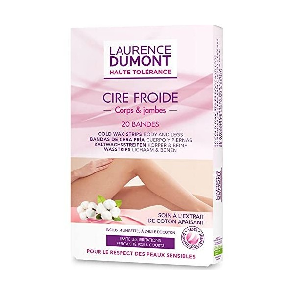 Laurence Dumont Bande de cire froide jambes