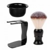 Mgichoom Blaireau Rasage | Rasage Savon Bol Rack Hommes Brosse pour Rasage Humi| Mens Grooming Nylon Badger Hair Brush Holder