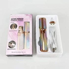 Épilation du Visage Pour Femme, 2 En 1 Pour Femme, épilateur à Sourcils, Chargement USB, Rasoir électrique Pour le Visage, ép