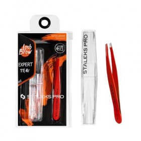 STALEKS PRO Pince à sourcils fins ou clairsemés en acier inoxydable Expert 11/4