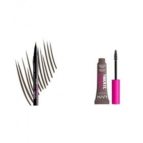 NYX Professional Makeup Crayon à Sourcils Lift & Snatch, Waterproof, Sans Transfert, Ash Brown & Thick It. Stick It! NYX Prof