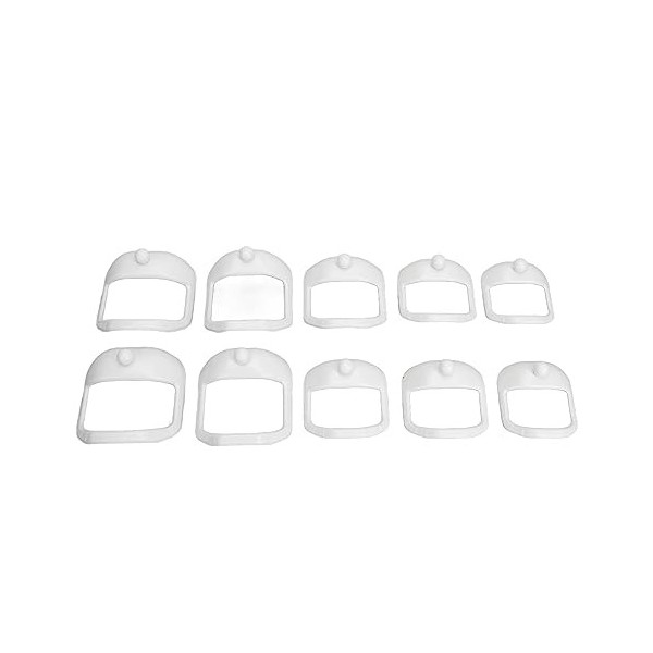 Shaper de Guide de Barbe, Coupe Précise Portable 2 Ensembles de Modèles de Rasage de Barbe Multifonctionnels pour Hommes