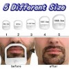 Shaper de Guide de Barbe, Coupe Précise Portable 2 Ensembles de Modèles de Rasage de Barbe Multifonctionnels pour Hommes