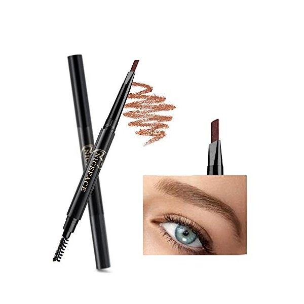 Crayon à sourcils Brun clair Sourcils imperméables de précision à double extrémité Cruelty Free Brun clair/Light Brown 4 