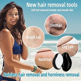 Épilateur En Cristal, Crystal Hair Eraser,Gomme en Cristal,Gomme à Cheveux En Cristal pour Femmes,Pour Les Jambes, Les Bras E