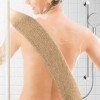 Gant Exfoliant, Gant de Crin Exfoliant Corps, Sangle Lave Dos, Sac à Savon en Jute, Gant Gommage Corps, Accessoires pour le B