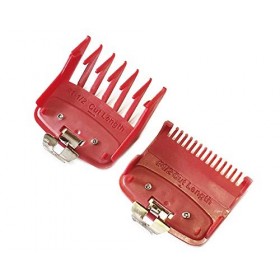 Ensemble de peignes de fixation professionnel avec guide de coupe en métal 1/2 1,5 mm – 1 1/2 4,5 mm – Super Taper, Chromepro