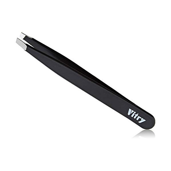 Vitry Pince à Épiler Pocket Mors Biais Inox Noir