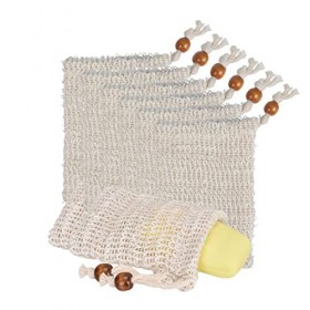 SJBAUTYO 8PCS Sac à Savon,Sac à Savon en Sisal,Pour Shampoing et Soin lavant,Très moussant avec effect massant et Peeling,9 *