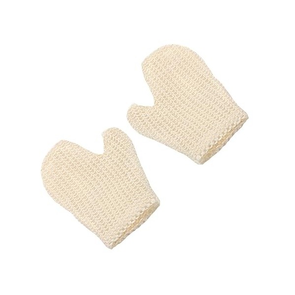 FRCOLOR 2 Pièces Gants De Bain En Sisal Laveur De Bain Pour Le Nettoyage Du Corps Laveur Serviettes Pour Le Corps Éponge De B