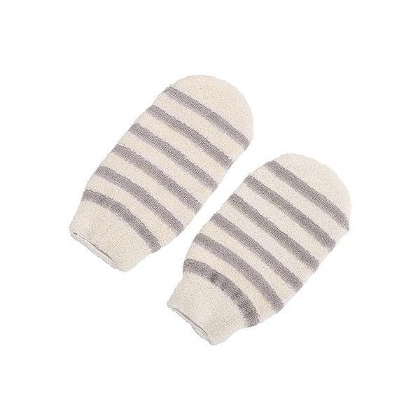 2 Pièces Gants Exfoliants Gants de Gommage Corporel,Gant Exfoliant Lavable au Chanvre Gant de Gommage En Profondeur,Mitaines 