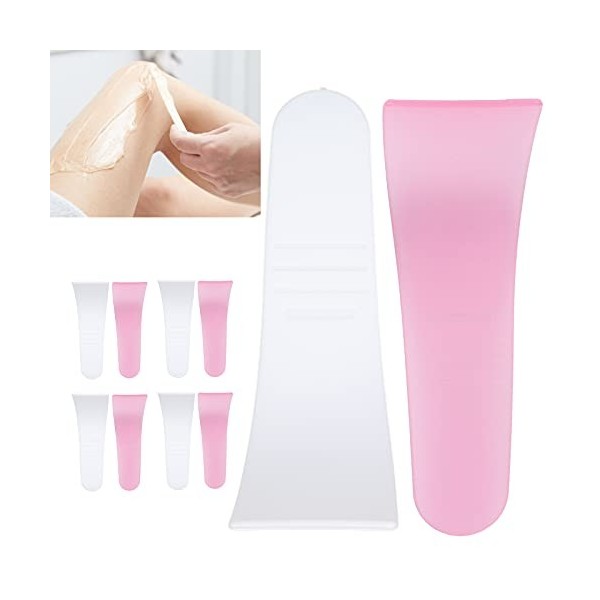 DFKEA 10 pièces de crème dépilatoire spatule bâton ménage salon masque applicateur spatule beauté outil